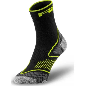 Ponožky R2 Merino Challenge black/yellow L