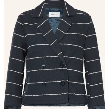 Dámský kabát More & More Dámské Bouclé Sako, tmavě modrá / krémová, 34