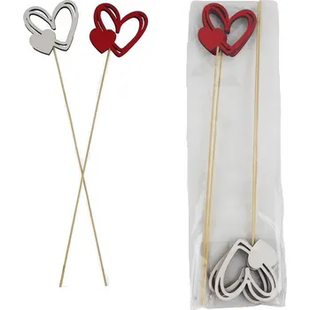 Velikonoční dekorace Zápich srdce, 4 ks D6026