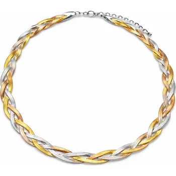 Náhrdelník Ocelový náhrdelník dvoubarevný zlacený Spell