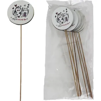 Dekorační zápich kočky, 8 ks D7868