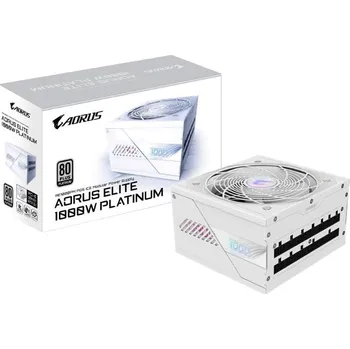 Počítačový zdroj GIGABYTE zdroj AE1000PM PG5, 1000W, 80+ Platinum, 120mm fan, bílá
