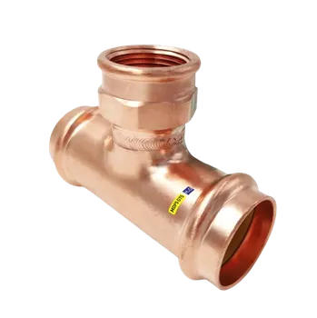 Fitinka CU lisovací T-kus přechodový 8130 - 35 x 1/2" x 35 - pro topení i rozvod plynu