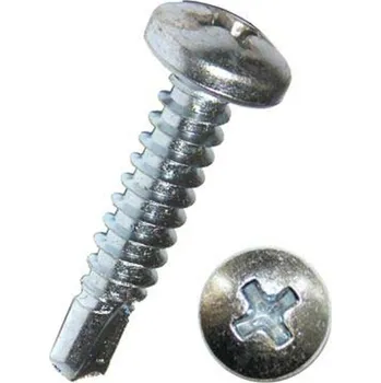 Spojovací materiál Samořezné šrouby TEX s půlkulatou hlavou 4,2x16 mm, křížové, DIN 7504 N, balení 100 ks