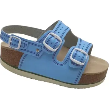 Dámské pantofle Korkové pantofle na klínku (korkáče) -sv.modré, vel. 36 - 42 vel. 38 - délka vnitřní stélky 25,2 cm