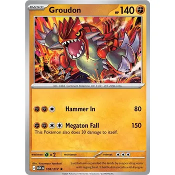 Sběratelská karetní hra Groudon 108/217 - Ascended Heroes Typ karty: Pokéball Reverse