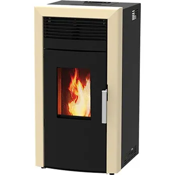 Krbová kamna ALFA PLAM ALFA PLAM, peletová kamna s výměníkem COMMO 15 ECO, 15 kW, béžová (RAL 1013 mat)