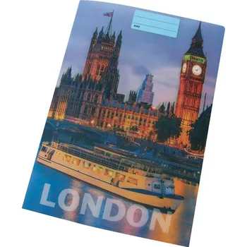 Sešit Sešit A4 čistý 440 40 listů 3D London london