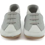 LAIT ET MIEL Kožené capáčky šedé sneakersky 2-3 roky Šedá 25-26