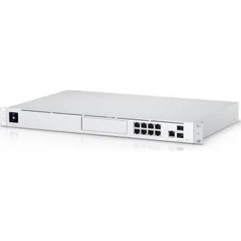 Ubiquiti UniFi Dream Machine Pro Router, bezpečnostní brána, switch, 8x GbE LAN, 1x GbE WAN, 2x SFP+, IDS/IPS, DPI, propustnost 3,5Gbps, 1,3" displej, HDD slot (3,5"/2,5") - POUŽITÉ - - POUŽITÉ UDM-Pro-VYP