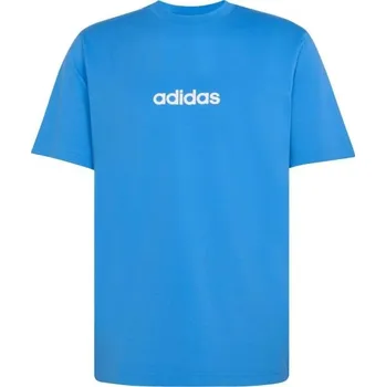 Pánské tričko Pánské triko adidas LINEAR SJ TEE 2XL Modrá, Bílá