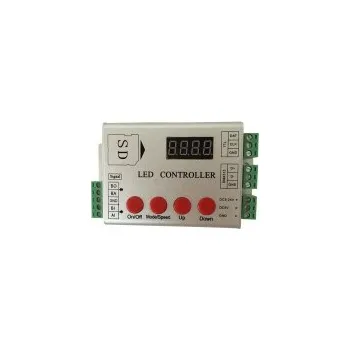 LED páska Programovatelný ovladač digitálních LED pásků 6803,WS2811,WS2812,1809, SD karta, 2084 diod