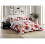 Povlečení z mikrovlákna VELHEART červené Rozměr povlečení: 2 ks 70 x 80 cm | 160 x 200 cm