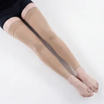 Stahovací punčochy MEDIAL Distribuce Zdravotní kompresivní punčochy stehenní legíny 2.KT (footless) Barva: Tělová, Velikost: 5XL