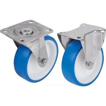 Pojezdové kolečko Otočná a pevná pojezdová kolečka z nerezové oceli, pro hygienické prostory 95046-01-211600452