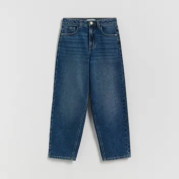 Dívčí džíny Reserved - Baggy džíny - tmavomodrá - 346HN-59J - 346HN-59J-164