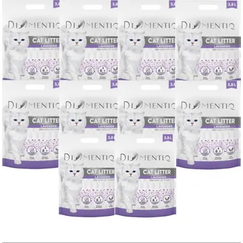 DIAMENTIQ Lavender silikagelové podestýlka, nehrudkující pro kočky – 10x3,8 l