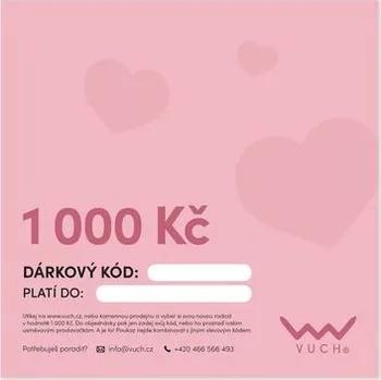 Dárkový potravinový koš VUCH Elektronický dárkový poukaz v hodnotě 1 000 Kč + Dárkové balení