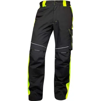 pracovní kraťasy ARDON NEON Pracovní kalhoty do pasu černo-žluté prodloužené 3XL H6433/3XL