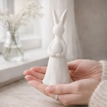 Velikonoční dekorace Majas Cottage Zajíček Majas s vajíčkem větší