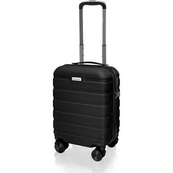 AVANCEA Skořepinový cestovní kufr DE2708 Černý XS 47x31x21 cm