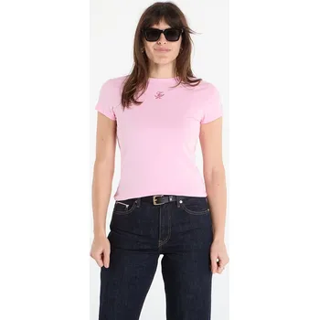 Pánské tričko Tričko Tommy Hilfiger Script Slim Ss Tee Classic Pink M