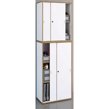 Botník VCM Botník s posuvnými dveřmi „Salia“ B60 5dílná, bílá 496850