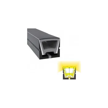 LED páska Černá silikonová Neon Flex tuba pro LED pásek, 16x 16 mm, IP67, 1 m