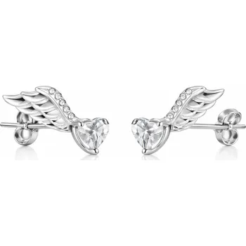 Náušnice Stříbrné náušnice křídla Trendy