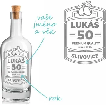 Láhev Pískovaná láhev IMPERIALE Premium quality 0,5 l