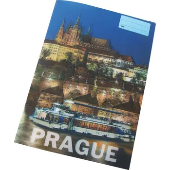 Sešit Sešit A4 čistý 440 40 listů 3D Praha praha