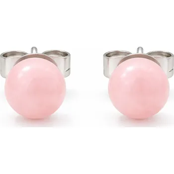 Náušnice Ocelové náušnice s růženínem Elissa