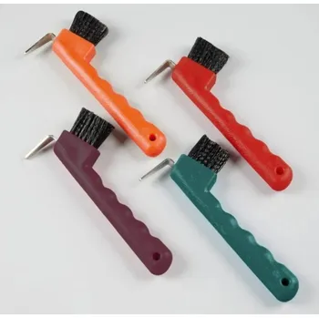 Čištění pro koně Háček na kopyta s kartáčkem Premier Equine Barva: oranžová