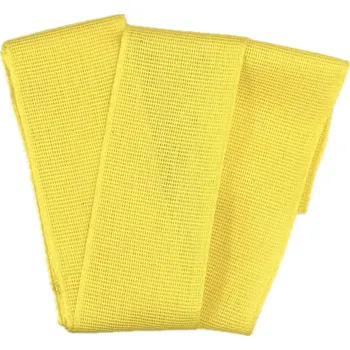 Stuha Stuha látková Nature Taft – Sunny Yellow žlutá 40mm x 2m (10,- Kč/m) (Jednobarevná stuha, bavlněná, oboustranná, barva žlutá, okraje zpevněné tkaním, Go Green - biologicky odbouratelná)