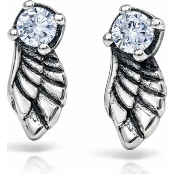 Náušnice Stříbrné náušnice na puzetu – andělská křídla