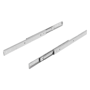 Nábytkové kování Teleskopické lišty, z nerezové oceli pro boční montáž, plný výsuv, nosnost do 80 kg K2367.0650