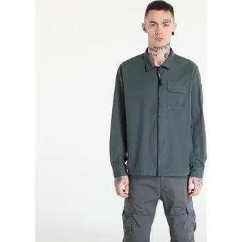 Pánská košile Košile C.P. Company Organic Gabardine Zipped Lens Overshirt Gunmetal Grey XL