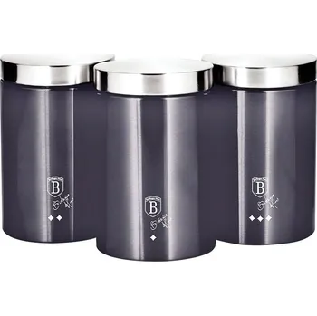 Dóza na potraviny Berlingerhaus Dóza na potraviny sada 3 ks Carbon PRO Line BH-6718