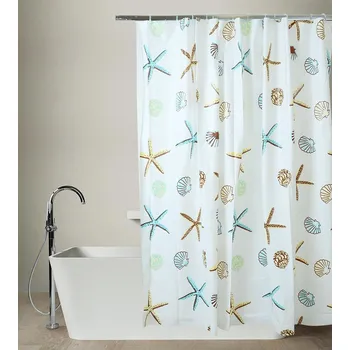 Sprchový závěs HW LOGISTIC Koupelnový závěs 180 x 180 cm bílý