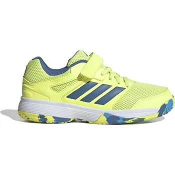 Chlapecké tenisky Dětské Sálové boty ADIDAS SPEEDCOURT K VELCRO KJ3698 – Neonová 33 1/2