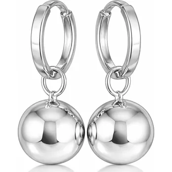 Náušnice Stříbrné náušnice s kuličkou