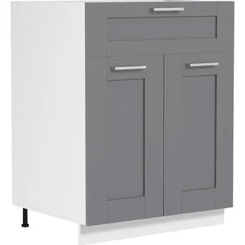 Kuchyňská skříňka VCM Spodní skříňka se zásuvkou 60 cm „Colura“, antracitová 496769
