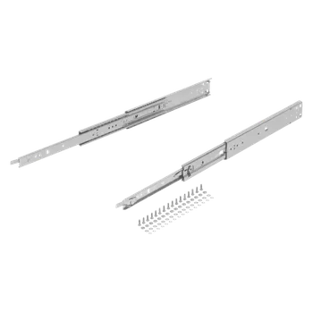Nábytkové kování Teleskopické lišty, ocelové pro boční montáž, extra výsuv, nosnost do 68 kg K2387.0406