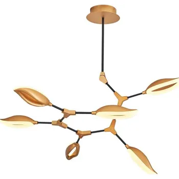 LED Lustr na tyči ASTI 6xLED/7W/230V 3000K zlatá