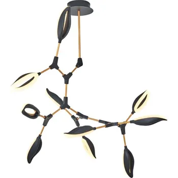 LED Lustr na tyči ASTI 10xLED/7W/230V 3000K černá