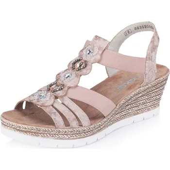 Dámské sandále Dámské sandály RIEKER 619B2-31 růžová S6 36