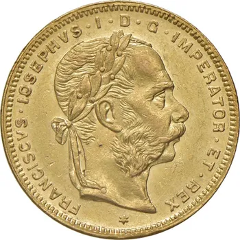 Zlatá mince 8 Zlatník Františka Josefa I.Rakouská ražba1877 | 6,45 g