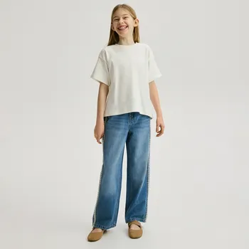 Reserved - Džíny s lampasy - modrá - 322HN-55J - 322HN-55J-158