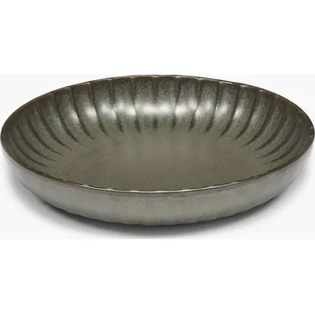 Talíř Serax, Hluboké talíře Inku, 23 cm, tmavě zelené, 2 ks - Formadore