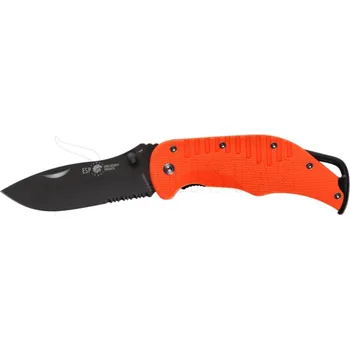 Outdoorové vybavení Zavírací EDC nůž ESP s vroubkovaným ostřím - oranžový